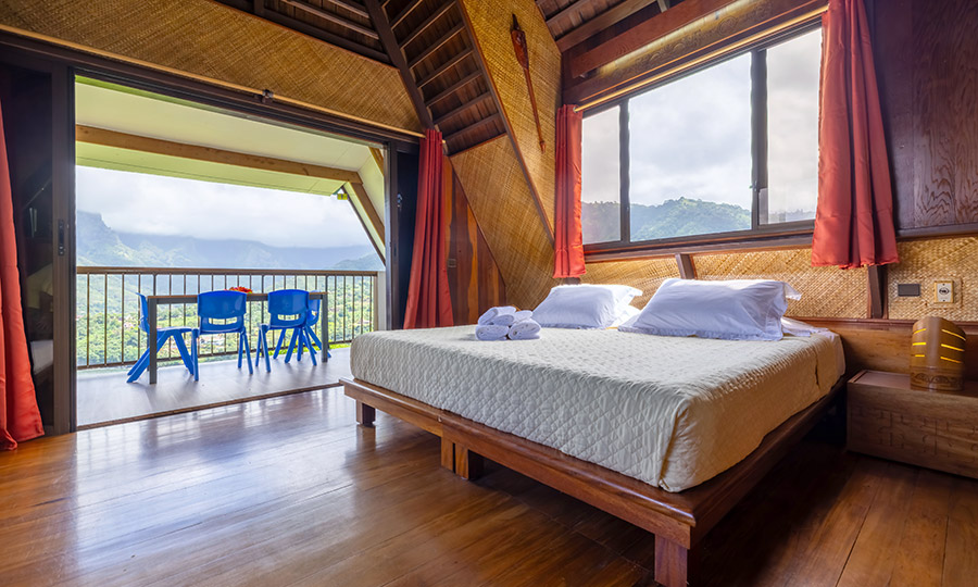 coin chambre dans le chalet Hanakee