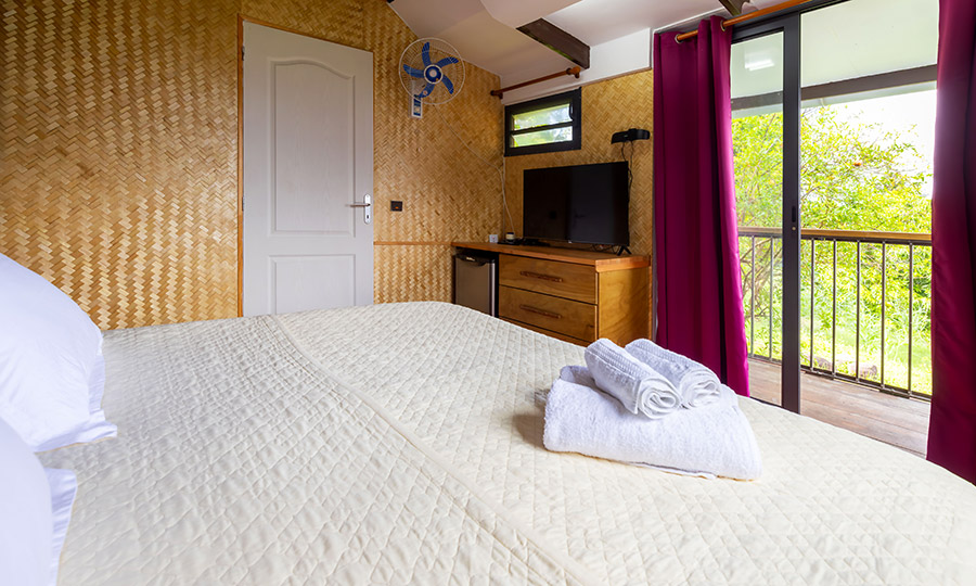 chambre privative dans le chalet Hanakee